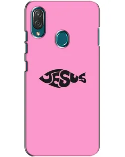 Чехол для ZTE Blade V10 Vita с картинкой «Розовый символ  Jesus»