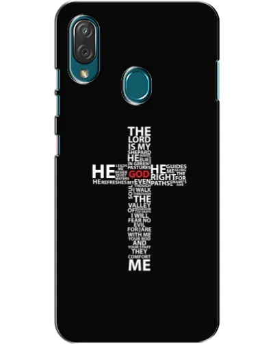 Чехол для ZTE Blade V10 Vita с картинкой «Текстовый крест» Чехол для ZTE Blade V10 Vita с картинкой «Текстовый крест»