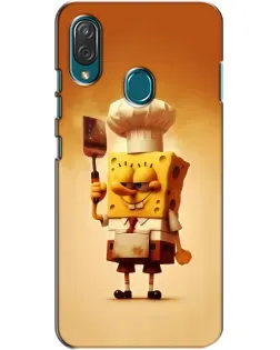 Чехол для ZTE Blade V10 Vita с картинкой «Губка Боб повар»