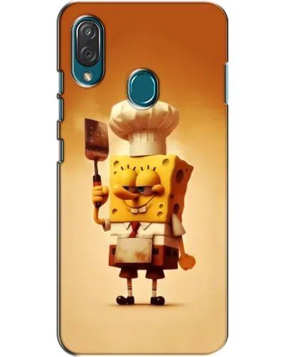 Чехол для ZTE Blade V10 Vita с картинкой «Губка Боб повар»