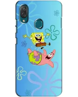 Чехол для ZTE Blade V10 Vita с картинкой «Спанч Боб и Патрик»