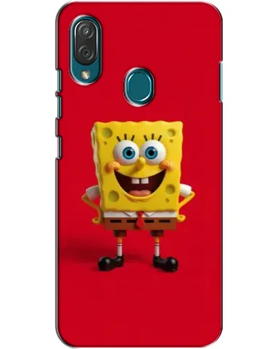 Чехол для ZTE Blade V10 Vita с картинкой «Спанч Боб на красном»