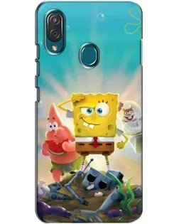 Чехол для ZTE Blade V10 Vita с картинкой «Спанч Боб победитель»