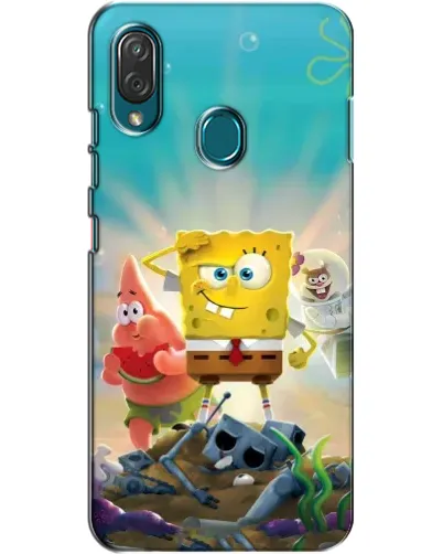 Чехол для ZTE Blade V10 Vita с картинкой «Спанч Боб победитель»