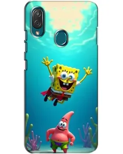 Чохол для ZTE Blade V10 Vita з картинкою «Спанч Боб під водою»