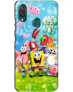 Чохол для ZTE Blade V10 Vita з картинкою «Губка Боб та друзі»