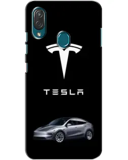 Чехол для ZTE Blade V10 Vita с картинкой «Tesla Model Y»