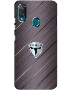 Чехол для ZTE Blade V10 Vita с картинкой «Металлическая текстура Tesla»
