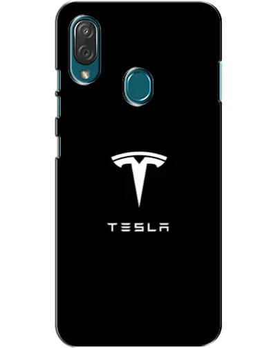 Чехол для ZTE Blade V10 Vita с картинкой «Tesla White Logo»