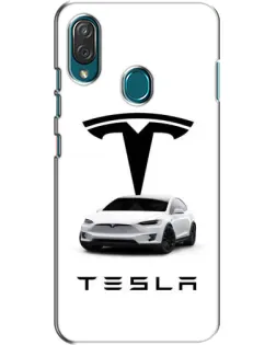 Чехол для ZTE Blade V10 Vita с картинкой «Tesla White Style»
