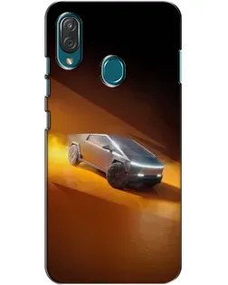 Чехол для ZTE Blade V10 Vita с картинкой «Cybertruck в пустыне»