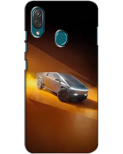 Чехол для ZTE Blade V10 Vita с картинкой «Cybertruck в пустыне»