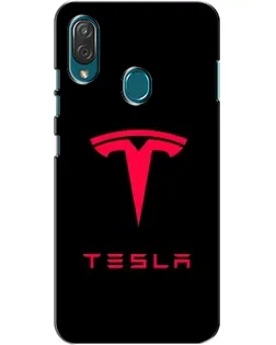Чехол для ZTE Blade V10 Vita с картинкой «Tesla Red Logo»