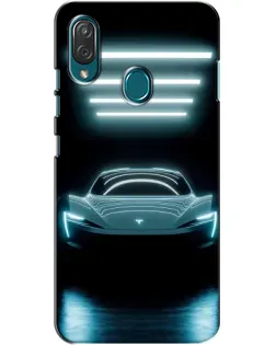 Чехол для ZTE Blade V10 Vita с картинкой «Tesla в неоне»