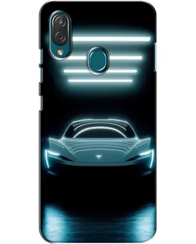 Чехол для ZTE Blade V10 Vita с картинкой «Tesla в неоне»