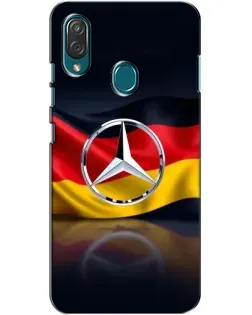 Чехол для ZTE Blade V10 Vita с картинкой «Mercedes — флаг Германии»