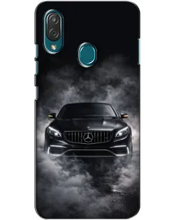 Чехол для ZTE Blade V10 Vita с картинкой «Mercedes в дыму»