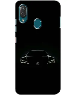 Чехол для ZTE Blade V10 Vita с картинкой «Mercedes — силуэт авто»