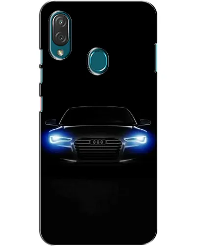 Чехол для ZTE Blade V10 Vita с картинкой «Audi в неоне»