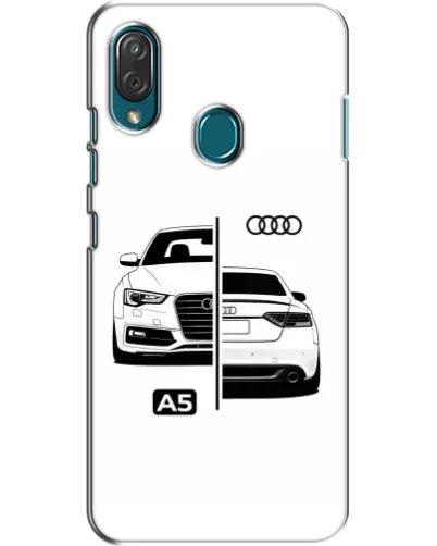 Чехол для ZTE Blade V10 Vita с картинкой «Audi — контрастный дизайн»