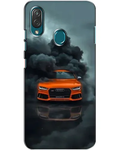 Чехол для ZTE Blade V10 Vita с картинкой «Audi в облаках дыма»