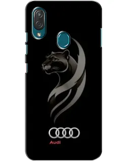 Чехол для ZTE Blade V10 Vita с картинкой «Графика — пантера и Audi»