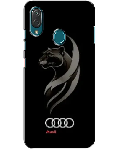 Чехол для ZTE Blade V10 Vita с картинкой «Графика — пантера и Audi»