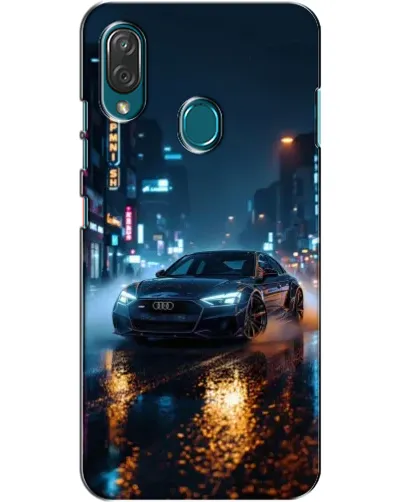 Чехол для ZTE Blade V10 Vita с картинкой «Ночной город и Audi»
