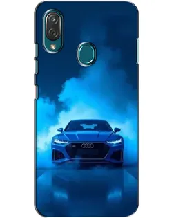 Чехол для ZTE Blade V10 Vita с картинкой «Audi — голубая энергия»
