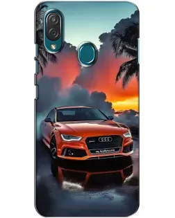 Чехол для ZTE Blade V10 Vita с картинкой «Audi — закат»