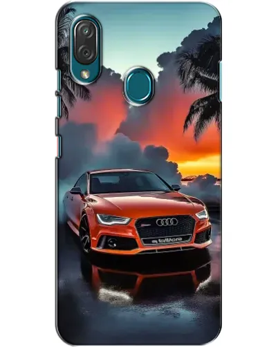Чехол для ZTE Blade V10 Vita с картинкой «Audi — закат»