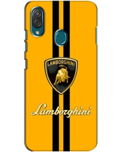 Чехол для ZTE Blade V10 Vita с картинкой «Lamborghini Stripe желтый»