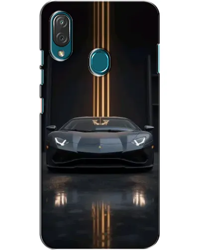 Чехол для ZTE Blade V10 Vita с картинкой «Lamborghini золотые линии»