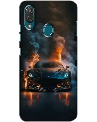 Чехол для ZTE Blade V10 Vita с картинкой «Lamborghini дымная эстетика»