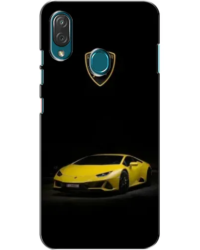 Чехол для ZTE Blade V10 Vita с картинкой «Lamborghini желтый акцент»