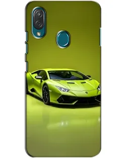 Чехол для ZTE Blade V10 Vita с картинкой «Салатовый Lamborghini Huracan»