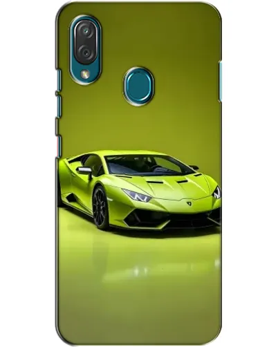Чехол для ZTE Blade V10 Vita с картинкой «Салатовый Lamborghini Huracan»