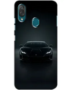 Чехол для ZTE Blade V10 Vita с картинкой «Черный Lamborghini Aventador»