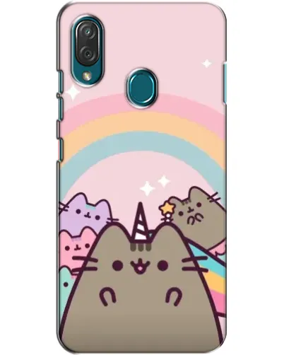 Чехол для ZTE Blade V10 Vita с картинкой «Единорог Pusheen»