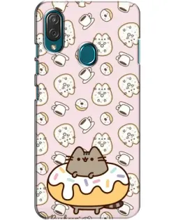 Чехол для ZTE Blade V10 Vita с картинкой «Пушин на пончике»
