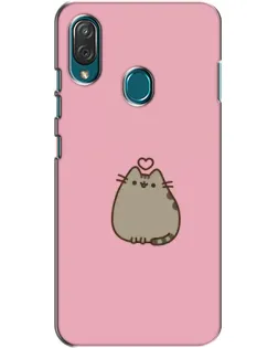 Чехол для ZTE Blade V10 Vita с картинкой «Pusheen сердце»