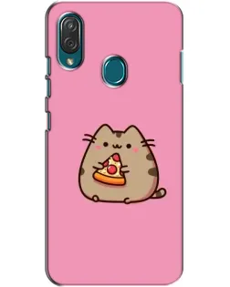 Чехол для ZTE Blade V10 Vita с картинкой «Пушин с пиццей»