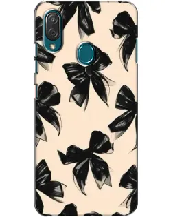 Чехол для ZTE Blade V10 Vita с картинкой «Паттерн черные банты» Чехол для ZTE Blade V10 Vita с картинкой «Паттерн черные банты»