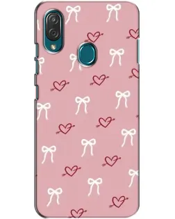 Чехол для ZTE Blade V10 Vita с картинкой «Сердца и банты»