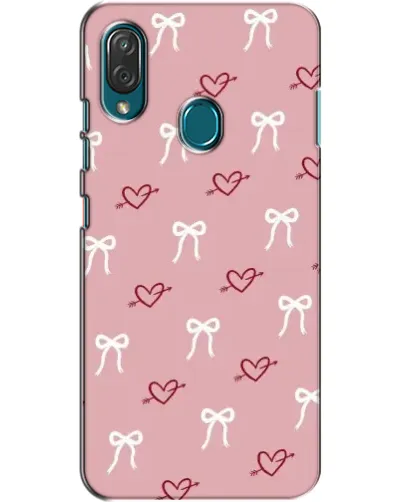Чехол для ZTE Blade V10 Vita с картинкой «Сердца и банты»