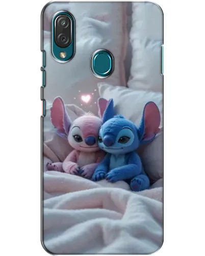 Чехол для ZTE Blade V10 Vita с картинкой «Плюшевые Стич Ангел»
