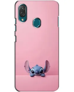 Чехол для ZTE Blade V10 Vita с картинкой «Stitch выглядывает»