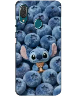 Чехол для ZTE Blade V10 Vita с картинкой «Стич и голубика»
