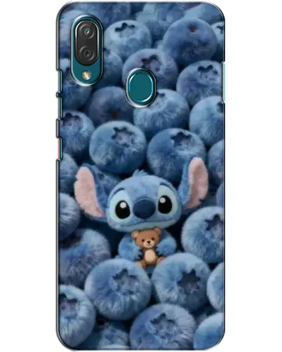 Чехол для ZTE Blade V10 Vita с картинкой «Стич и голубика»