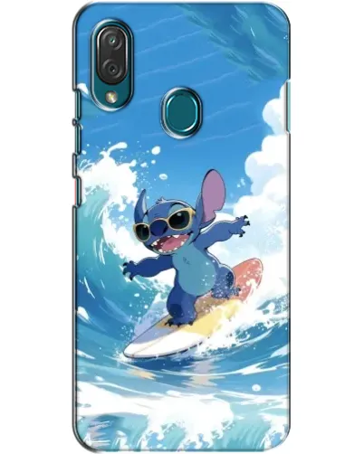 Чехол для ZTE Blade V10 Vita с картинкой «Стич на волне»